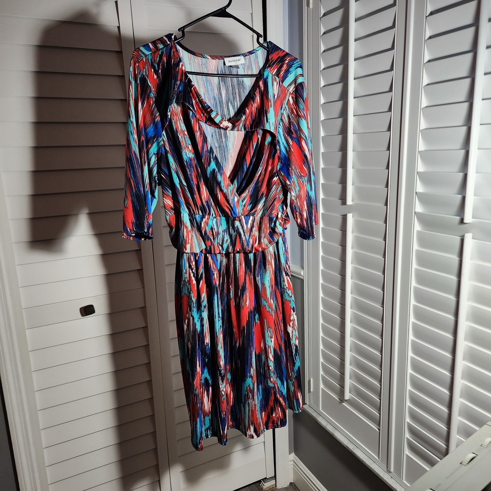 Avenue Asymmetrical Dress - Multicolor Pattern